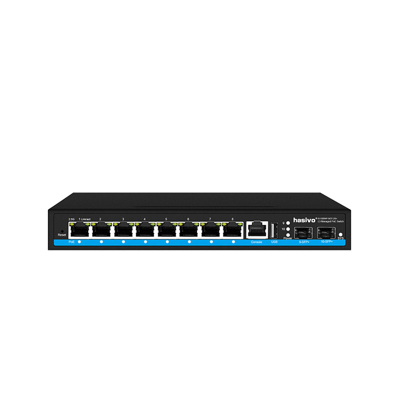 Sfp+ 10G Managed Switch 8 Port - 8 puertos L3 gestionados PoE de
